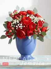 Copa Floral con Ranúnculos